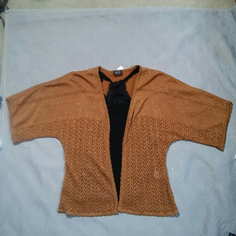 💐2/$20 Sparkly gold cardigan sweater.